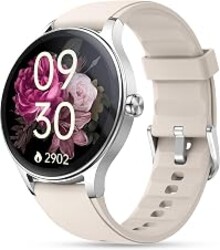 Smart Watch for Women, Ladies & Men, 1.27'' Fitness Watch [41mm case] with Call Receive/Dial, Heart Rate/Stress/Sleep Monitor, AI Voice, IP68 Waterproof Smartwatch with Calculator, Calendar, Games