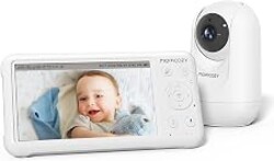 Momcozy Video Baby Monitor, 5" 1080P HD Baby Monitor with Camera and Audio | Infrared Night Vision, 5000mAh Battery, 2-Way Audio, Temperature Sensor, Lullabies, 960ft Range, Ideal for New Parents, BM01