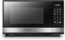 BLACK+DECKER Microwave Oven Countertop, 1.1 Cu.Ft, 1000W, Stainless Steel | Push-Button Door, Child Safety Lock, 6 Auto Cook Presets, 10 Power Levels