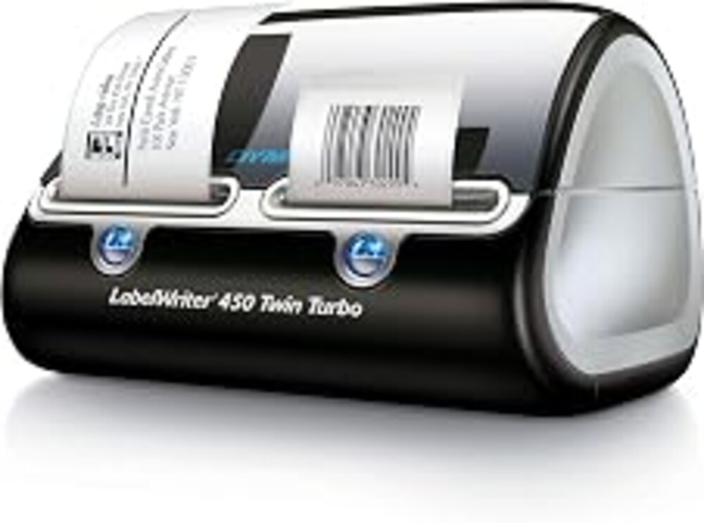 DYMO Label Printer, Label Writer 450 Twin Turbo, Direct Thermal Printer - Fast Printing, Home & Office Organization, Great for Labeling, Filing, Shipping, Mailing, Barcodes, and More