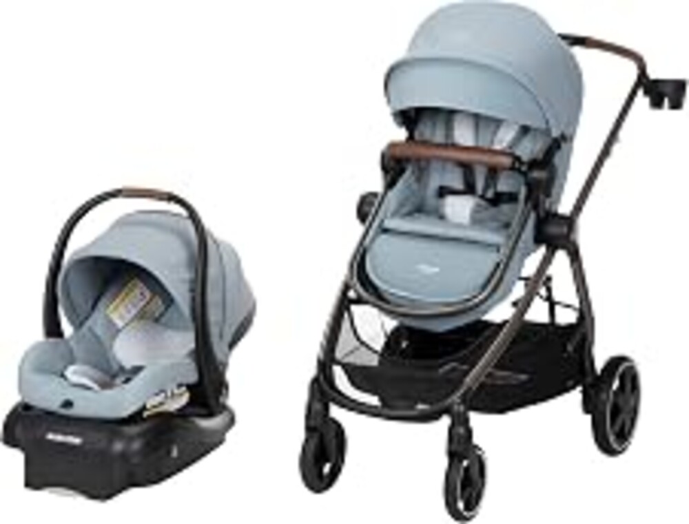Maxi-Cosi Zelia 2 Luxe 5-in-1 Modular Travel System, New Hope Grey