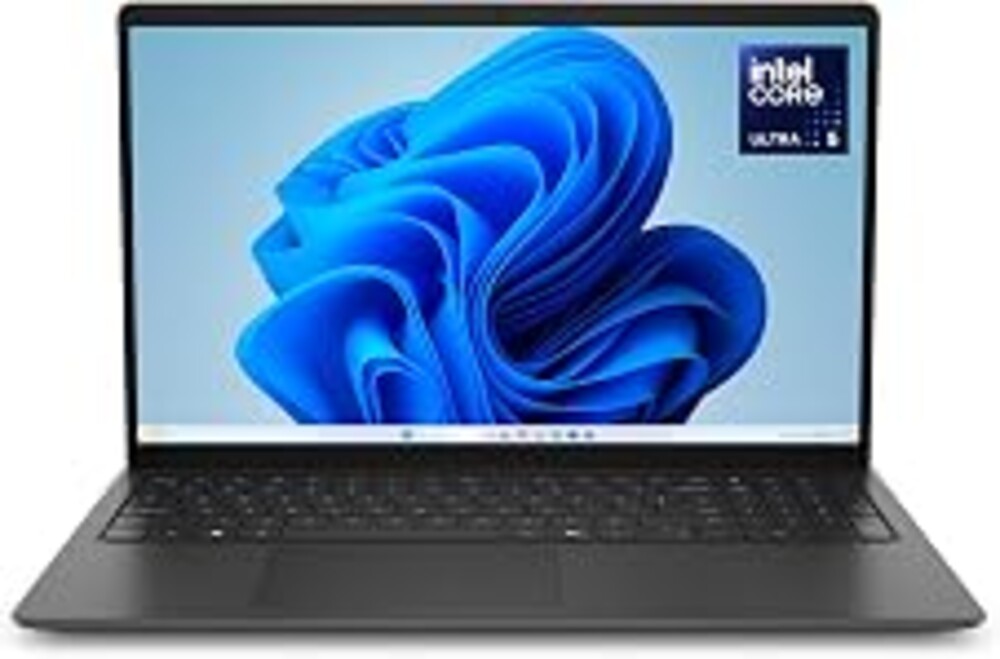 Dell 15.6 Laptop, FHD, Intel Core Ultra 5 225U, 16GB RAM, Windows 11 Home | Anti-Glare 300 Nits WVA, Intel Graphics, DDR5, 512GB SSD, Backlit Keyboard, Wi-Fi 6, Carbon Black, Business Ready, D15260