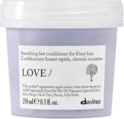 Davines LOVE/Smoothing Conditioner, Rich Anti-Frizz Formula for Frizzy, Coarse or Unruly Hair - Hydrates & Straightens for a Sleek, Shiny Look