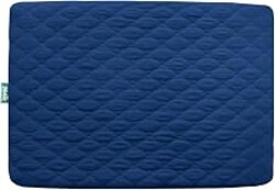 Pack and Play Mattress Protector Sheets Fitted Waterproof for Playard, Navy | Pack and Play Mattress Pad Cover Compatible with Graco Pack n Play & Dream On Me & Pamo Babe, Playpen Sheet Quilted, 39"x27"