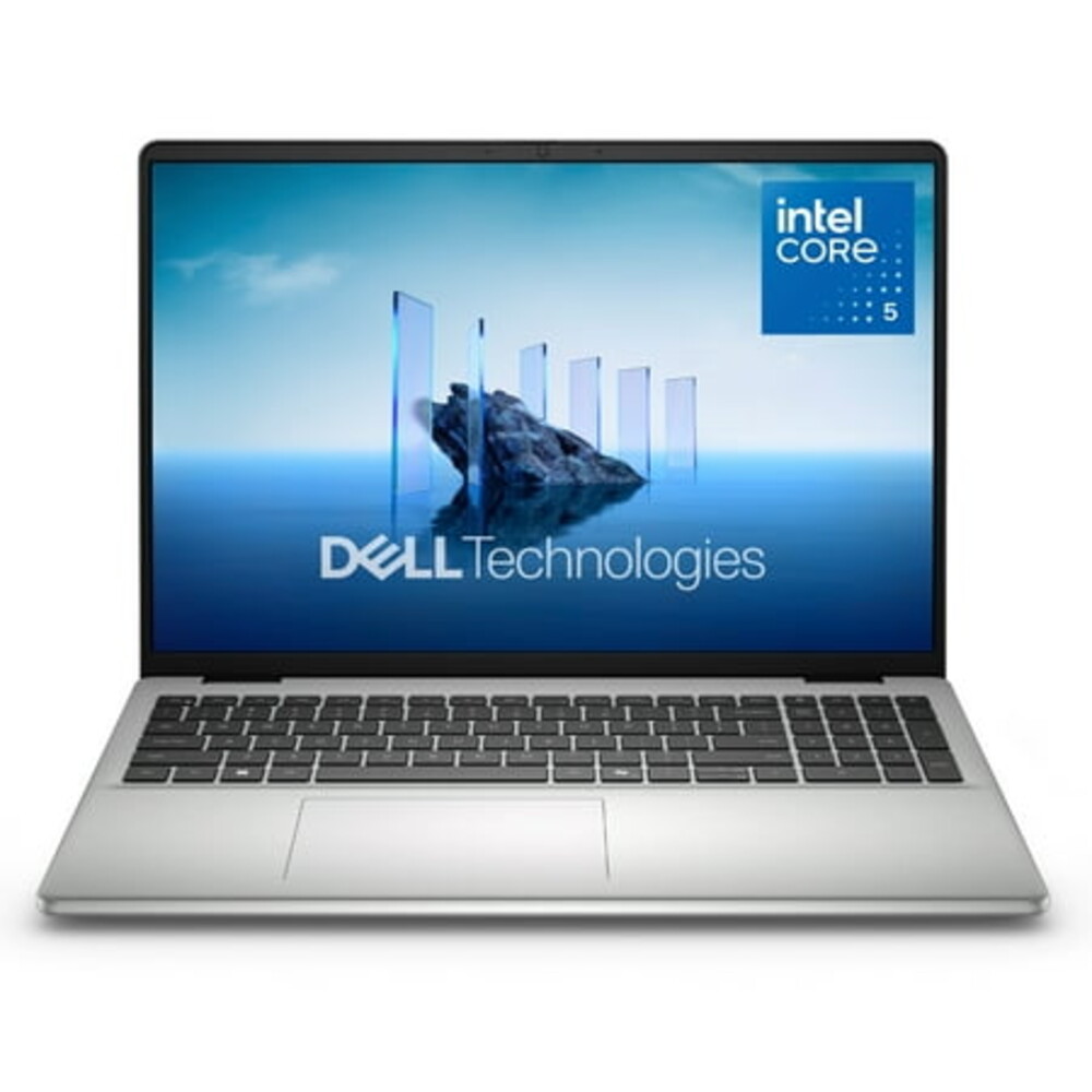 Dell 16” Laptop, Intel® Core™ 5, 8GB, 512GB, FHD+ Touch, Silver Metal, Backlit Keyboard