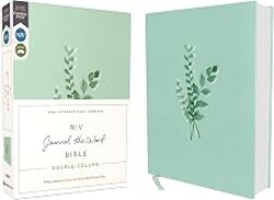 NIV, Journal the Word Bible (Perfect for Note-Taking), Double-Column, Cloth over Board, Teal, Red Letter, Comfort Print: Reflect, Take Notes, or Create Art Next to Your Favorite Verses