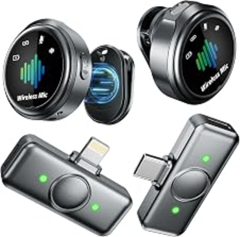 FGRLJFGLK Compact | Hi-Fi Recording Vlogging Recording - Wireless lavalier microphone for Android - Plug & Play for Content Creator