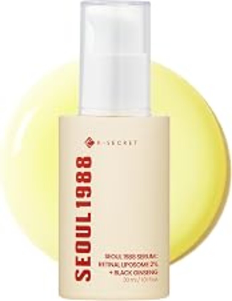 K-SECRET SEOUL 1988 Retinal Serum | Retinal Liposome 2% for Fine Lines & Skin Texture Care | Niacinamide, Bakuchiol, and 58% Black Ginseng | Korean Skincare, 30ml / 1.01 fl oz