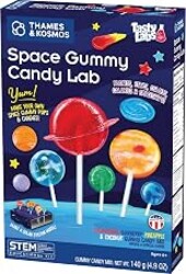 Thames & Kosmos Space Gummy Candy Lab | Tasty Labs STEM Experiment Kit, Make Space-Themed Gummy Pops & Candies, Explore Chemistry in Cooking, Safe to Eat, Made in USA, Food Ingredients Included