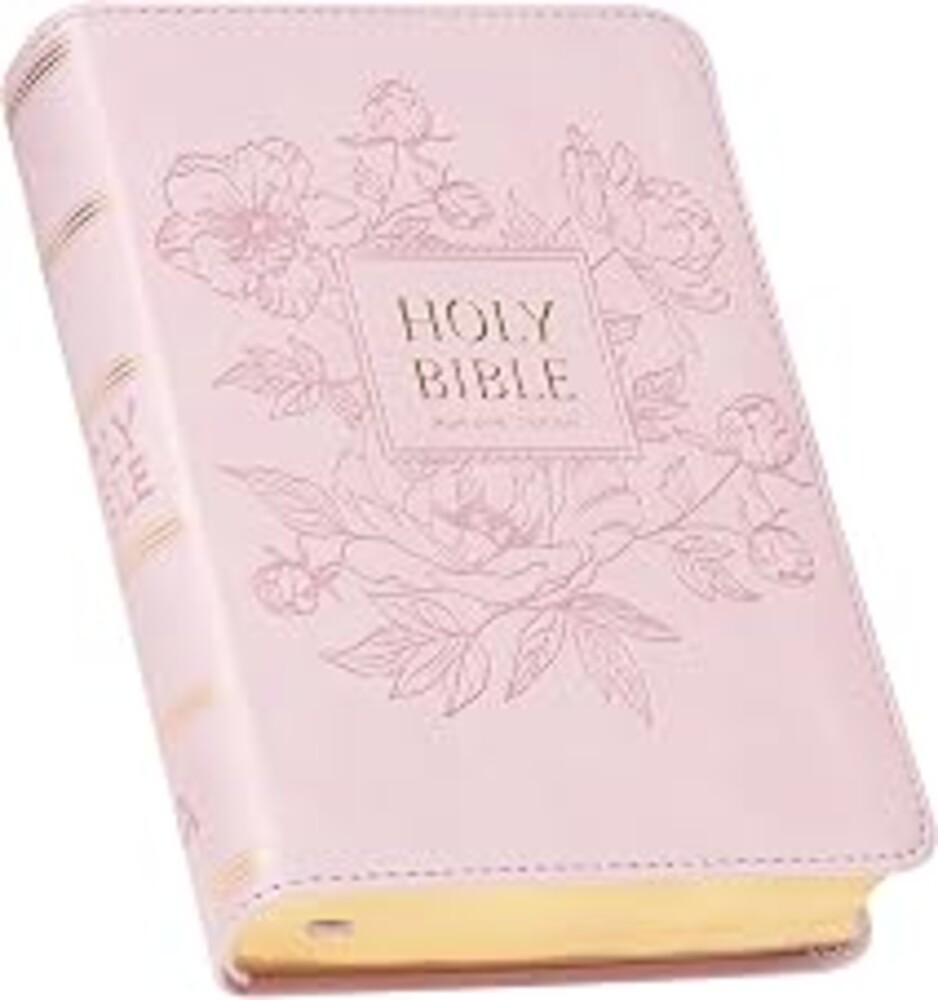KJV Holy Bible, Compact Large Print Faux Leather Red Letter Edition Ribbon Marker, King James Version, Ballet Pink (KJV Compact LP Editions)