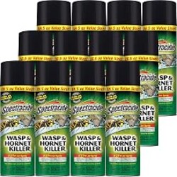 Spectracide Wasp & Hornet Killer Aerosol Spray 18.5 Oz, 12 Pack | Kills Wasps, Hornets, Yellowjackets On Contact, Eliminates the Nest, Up To 27 Foot Jet Spray, For Outdoor Use, Non-Staining