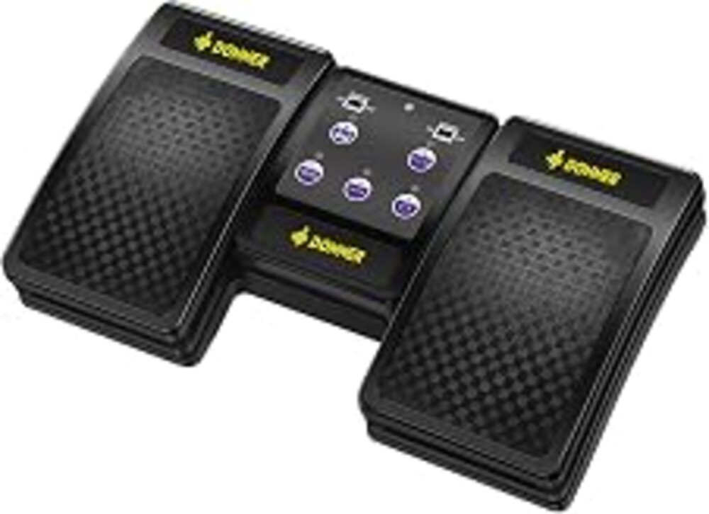 Donner Wireless Bluetooth Page Turner Pedal for iPad Tablets Phone Foot Pedal Rechargeable,Black
