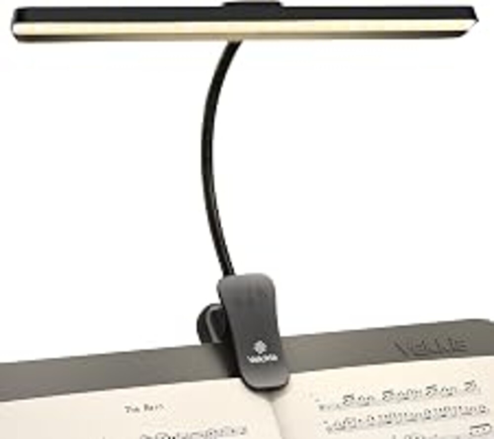 Vekkia Professional 88 LED Rechargeable Music Stand Light | Foldable Clip-on Lamp/Eye-Protective/5 Brightness & 3 Color Temp Adjustments/for Piano, Reading