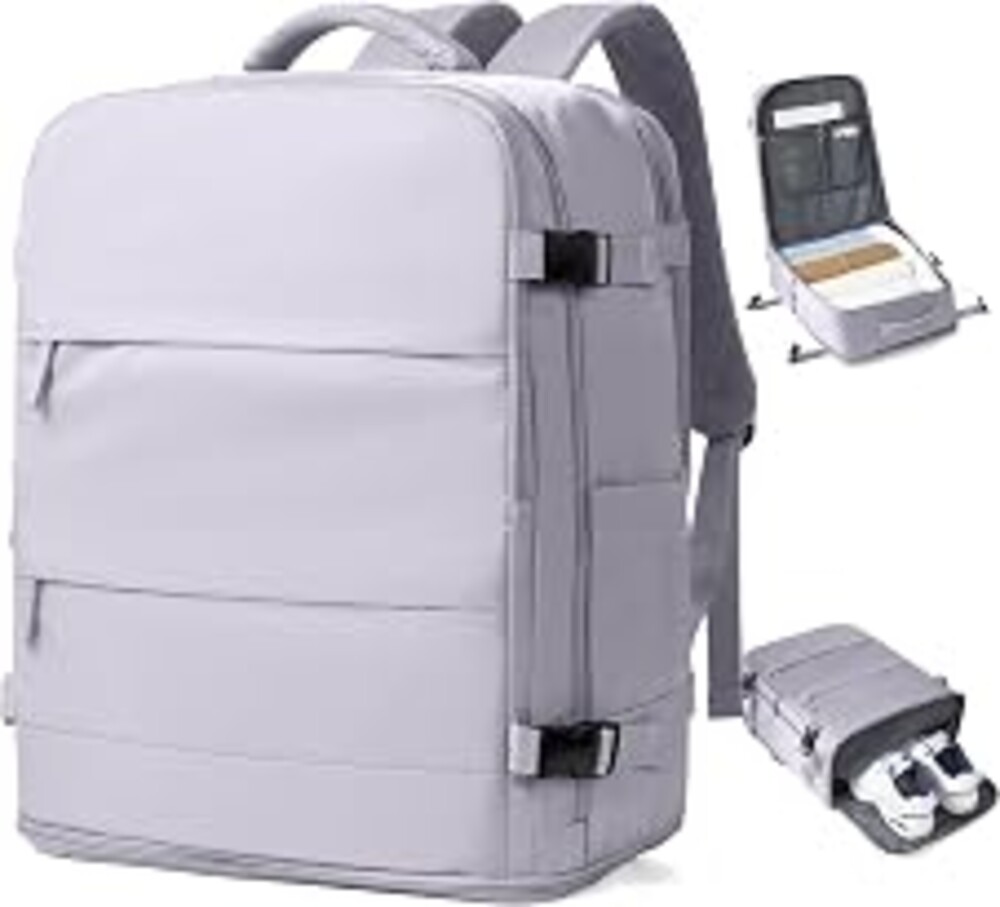 coowoz Large Travel Backpack Carry On for Women Man Gym Backpack with Laptop Compartment Mochila de Viaje Teacher Personal Item Backpacks Rucksack Airplane Accessories Must Haves Purple