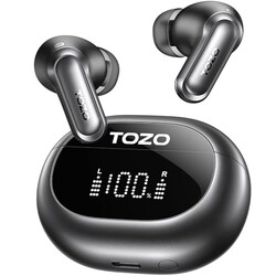TOZO NC20 Active Noise Cancelling Wireless Earbuds, LDAC Hi-Res Sound Bluetooth Headphones, 6 Mics AI Call Ear Buds 80H Playtime, Dual Pairing, 32 EQ via App, IPX8 Waterproof, Wireless Charging Case