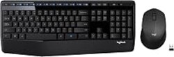 Logitech MK345 Full Size Wireless Keyboard and Mouse Combo - Black | Full size keyboard with integrated palm rest, compact right handed mouse, connect via single included USB-A Nano Receiver