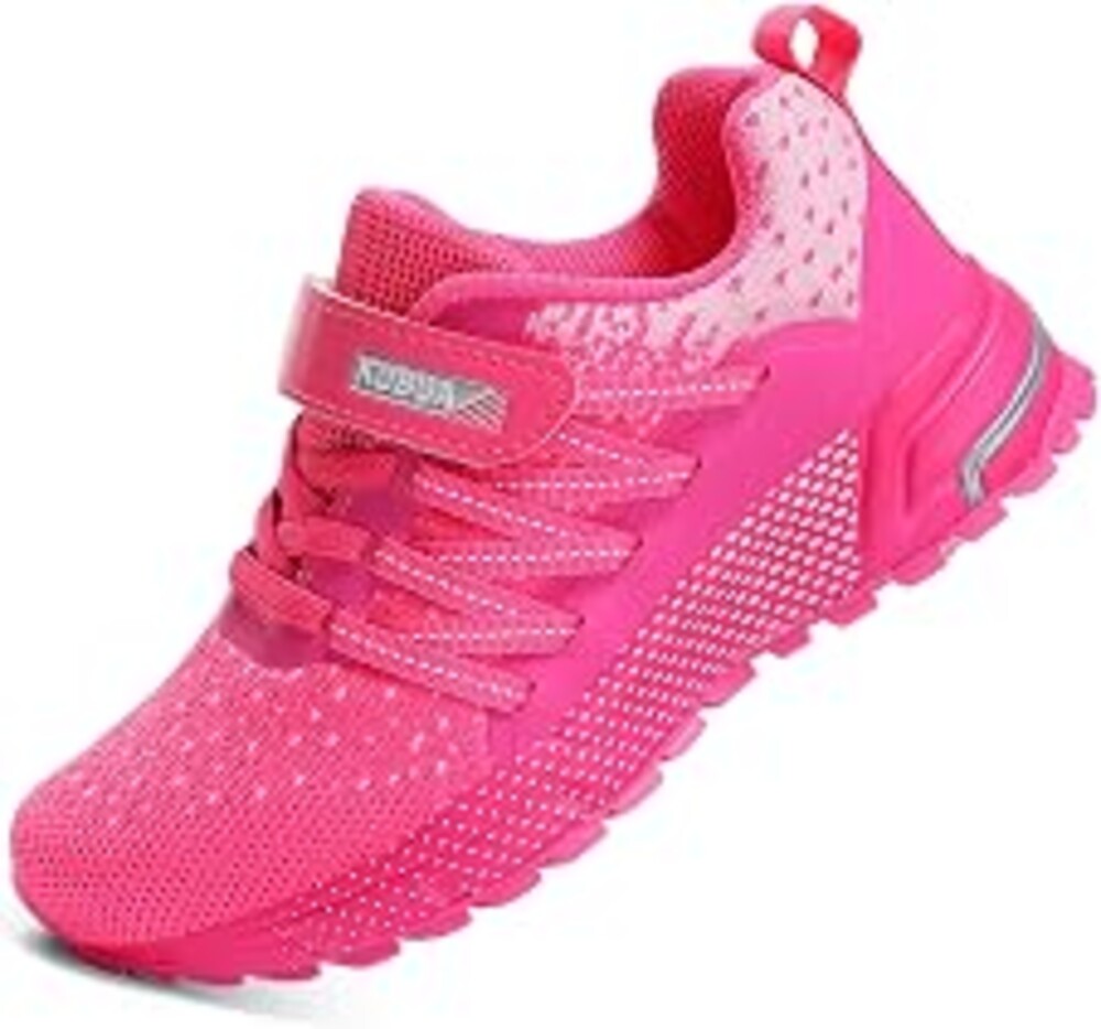 KUBUA Kids Sneakers Lightweight Boys Girls Tennis Shoes | Breathable, Comfortable, Non Slip, Easy to Put On, Running, Walking, Gym, School, Daily Play, Toddler