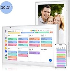Smart Digital Calendar 10.1 Inch, Electronic Family Calendar Planner with Touchscreen, Shared Chore Chart, Meal Planner, To Do List & Schedule Board, WiFi Digital Family Command Center, Photo Frame