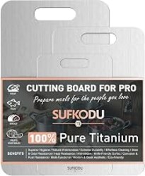 3 Piece Titanium Cutting Boards for Kitchen, Double-Sided Non-toxic Titanium Cutting Board, Dishwasher Safe Cutting Board for Meat, Vegetables, Fruits & Daily Food Prep