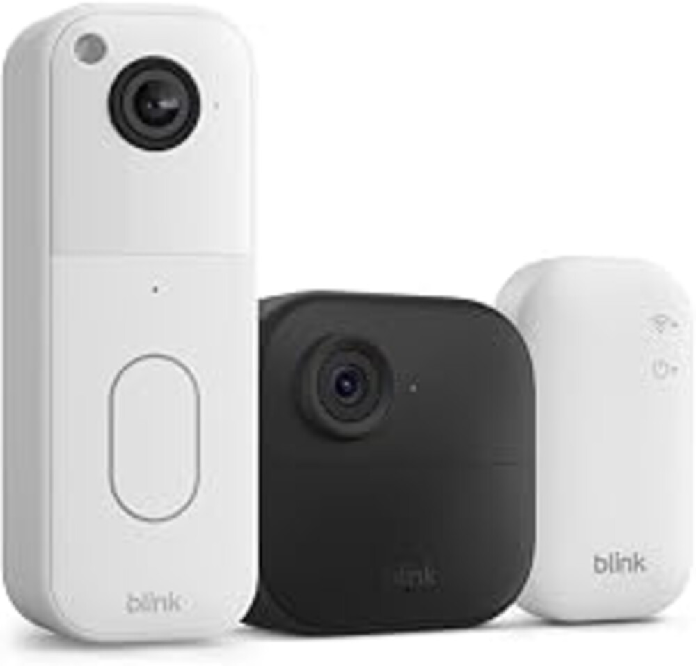 Blink Video Doorbell + Outdoor 4 – Wireless smart security cameras, head-to-toe HD view, two-year battery life. Sync Module Core included – 1 camera system + Video Doorbell