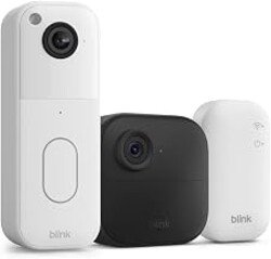 Blink Video Doorbell + Outdoor 4 – Wireless smart security cameras, head-to-toe HD view, two-year battery life. Sync Module Core included – 1 camera system + Video Doorbell
