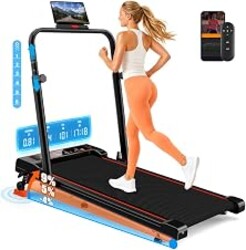 Walking Pad Treadmill with Incline 9% & Decline -4% 5 Level, Foldable Under Desk Treadmill for Home Office, Powerful BLDC TORQGLIDE, 4 Metrics Large Display, Compact Walking Pad with 6-Level Handrails