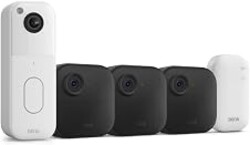 Blink Video Doorbell + Outdoor 4 – Wireless smart security cameras, head-to-toe HD view, two-year battery life. Sync Module Core included – 3 camera system + Video Doorbell
