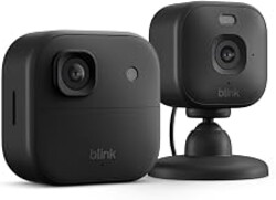 Blink Outdoor 2K+ and Mini 2K+ (newest model) — Wireless and plug-in 2K resolution smart security cameras, Sync Module Core included — 2 Cameras (Black)