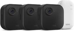 Blink Outdoor 4 and Blink Mini 2K+ — Wireless smart security camera with two-year battery and 2K indoor home and pet camera. Sync Module Core included