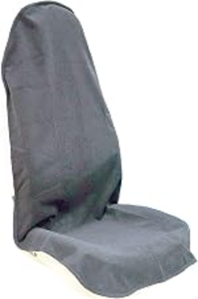 LoyaGour Car Seat Cover Protector Front Seats,for Gym Workout,Running,Swimming,Beach and Hiking,Waterproof Sweat Towel Bucket Seat Covers for Cars SUV Trucks (Grey, 1Pcs)
