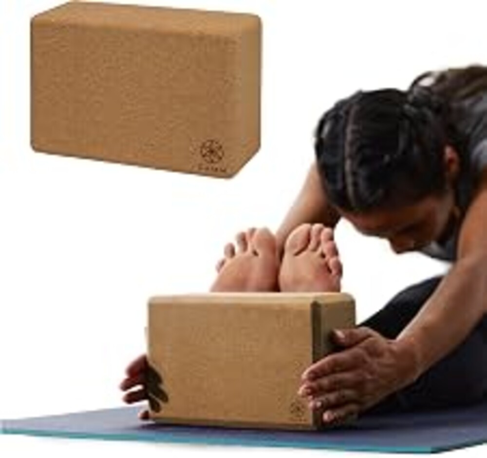 Gaiam Yoga Block - Supportive Latex-Free Eva Foam - Soft Non-Slip Surface with Beveled Edges for Yoga, Pilates, Meditation