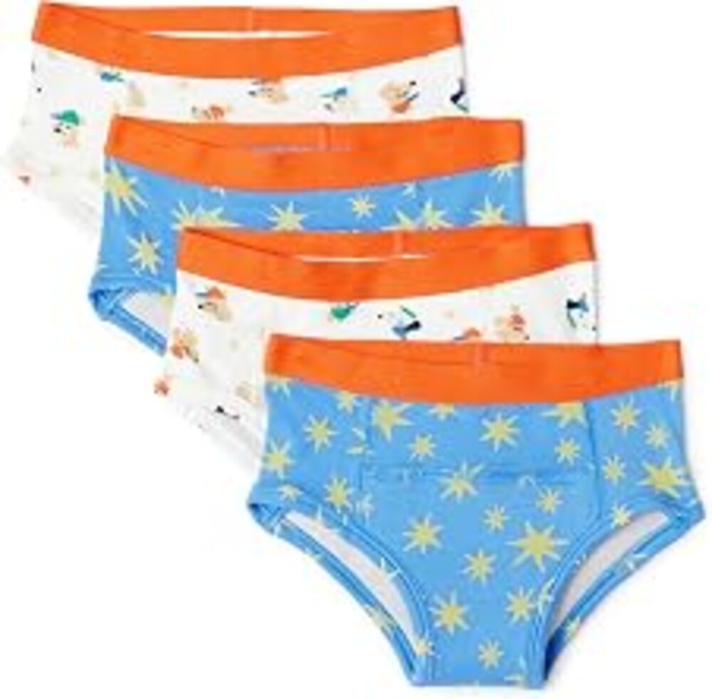 Amazon Essentials Unisex Toddlers' Cotton Training Pants, Pack of 4