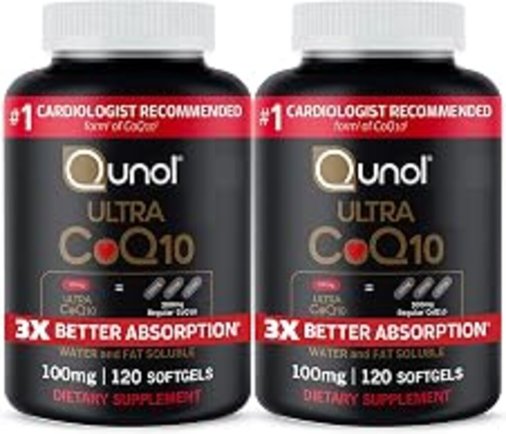 Qunol Ultra CoQ10 100mg, 3X Better Absorption, Antioxidant, 240 Softgels | #1 Cardiologist Recommended Supplement for Heart Health, Coenzyme Q10 Supplement to support Vascular Health & Cellular Energy