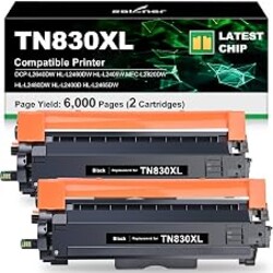 SAILNER Compatible TN830XL Toner Replacement for Brother TN830XL, 2 Black | Latest Chip TN830XL Toner Compatible with DCP-L2640DW HL-L2405W HL-L2460DW MFC-L2820DW Printer for Home Office Small Business