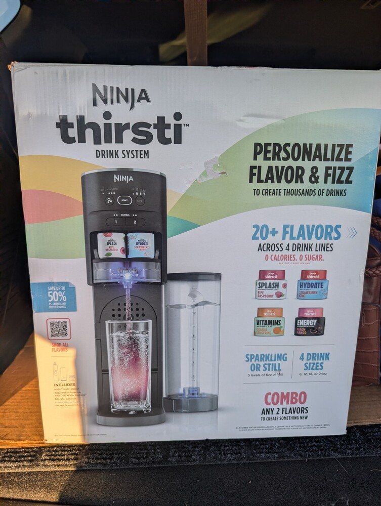 Ninja Thirsti WC1001 Drink System Sparkling Still Water Machine New in Box
