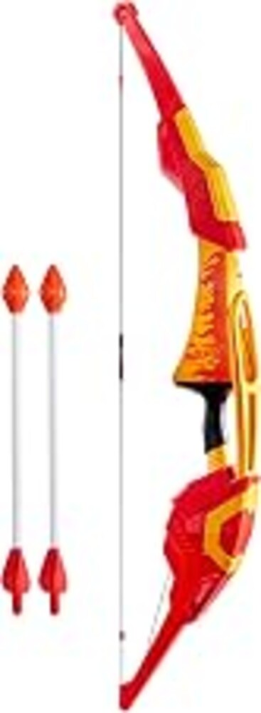 Nerf Pyrostrike Megabow, 42-Inch Bow Fires Arrows Up to 105 Feet, 2 with Soft Tips, Kids Outdoor Toys, Ages 10+ (Amazon Exclusive)