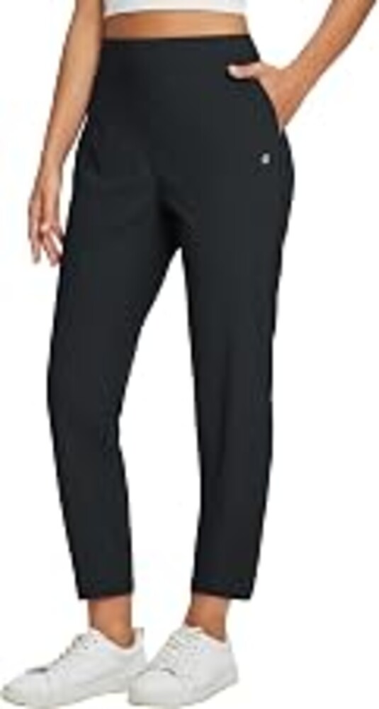 baleaf Women's Travel Pants Lightweight Stretch with Zip Pockets | Petite Fit Available, Secure Zip Pockets, Business Casual Slacks, Stretch Comfort for golf walking Jogging