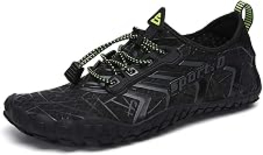 UBFEN Water Shoes for Men Women Quick Dry Swim Aqua Socks | Lightweight Barefoot-style Fit, Rubber Sole, Hiking, Fishing, Kayaking, Beach, Pool, Boating, Diving And Water-to-land Wear