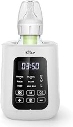 Bear Baby Bottle Warmer, Fast Warming Breast Milk Formula, White | Newborn Essentials, Time Temp Control, Automatic Shut Off, at Home Use, Water Bath Heating, Compatible with Baby Bottles