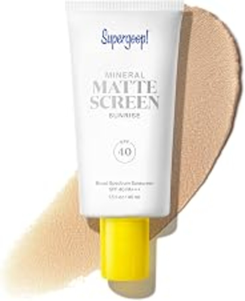 Supergoop! Mineral Mattescreen SPF 40 - Mineral, Oil-Free Broad Spectrum Sunscreen - Smooths Skin’s Appearance, Minimizes Pores & Controls Shine - Water & Sweat Resistant