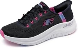Skechers Women's Arch Fit Easy Chic Sneaker | Slip-ins, Seal of Acceptance by the American Podiatric Medical Association, Arch Fit, Podiatrist-certified arch support