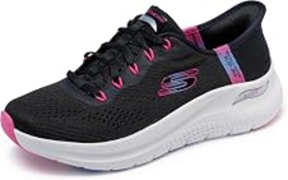 Skechers Women's Arch Fit Easy Chic Sneaker | Slip-ins, Seal of Acceptance by the American Podiatric Medical Association, Arch Fit, Podiatrist-certified arch support