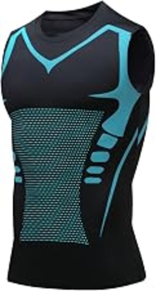 Compression Shirt Men Slimming Body Shaper Vest Crewneck Workout Tank Top | Tummy Control Undershirts, Gynecomastia Compression Shirts, Back Support, Sleeveless Muscle Shirts, Shaping Tank Top
