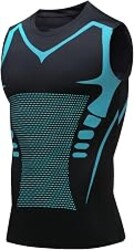 Compression Shirt Men Slimming Body Shaper Vest Crewneck Workout Tank Top | Tummy Control Undershirts, Gynecomastia Compression Shirts, Back Support, Sleeveless Muscle Shirts, Shaping Tank Top