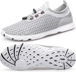 DOUSSPRT Men's Water Shoes Quick Dry for Beach Swim Pool Fishing | Adult Breathable Summer Walk Aqua Sandals for River Athletic Boating Kayaking Diving Sport
