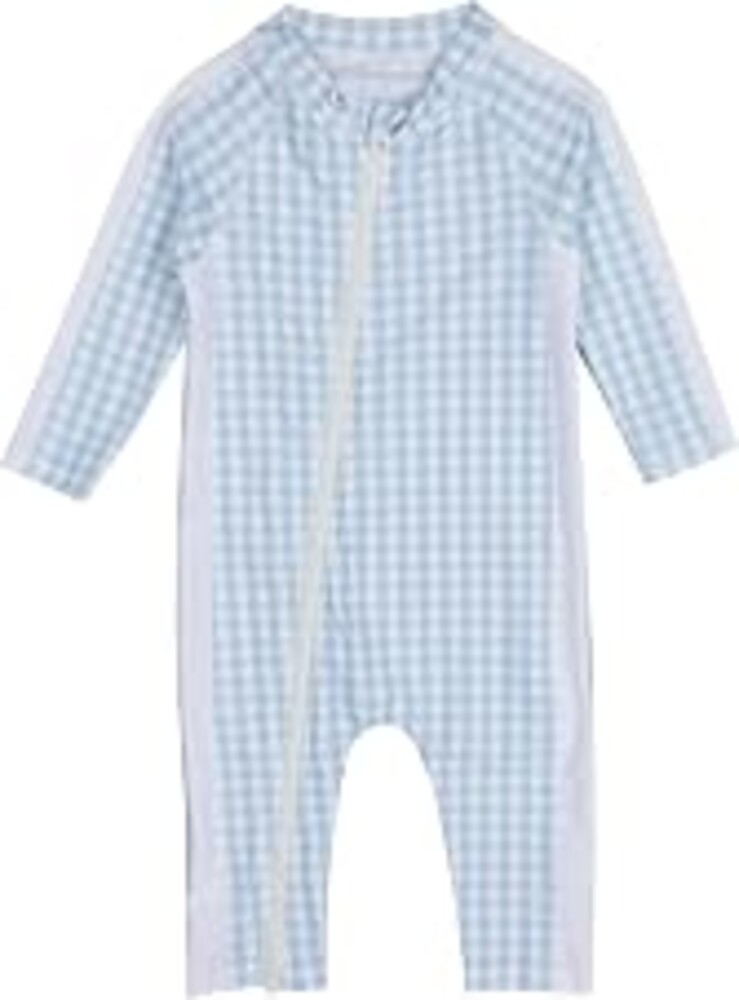 SwimZip UPF50+ Boys Swim Shirt, Long Sleeve One Piece Kids Sunsuit | Baby, toddler and boys' sunsuit with quick dry fabric, easy full zip, and sun protection that blocks 98% of UVA & UVB rays