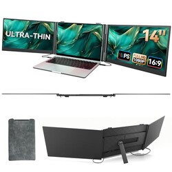 BKVOO 14 Inch Triple Laptop Screen Exten