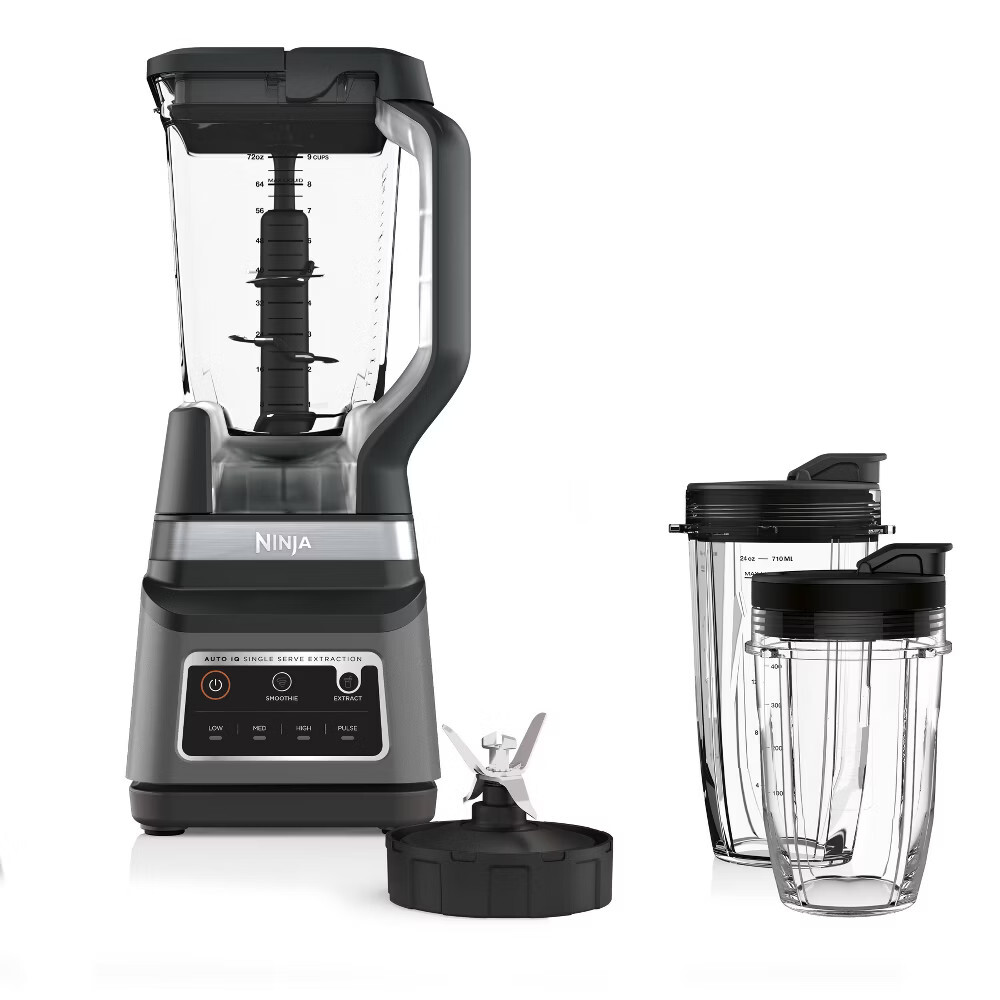 Ninja Professional Plus Blender DUO with Auto-iQ BN753TGT: 1200W Smoothie