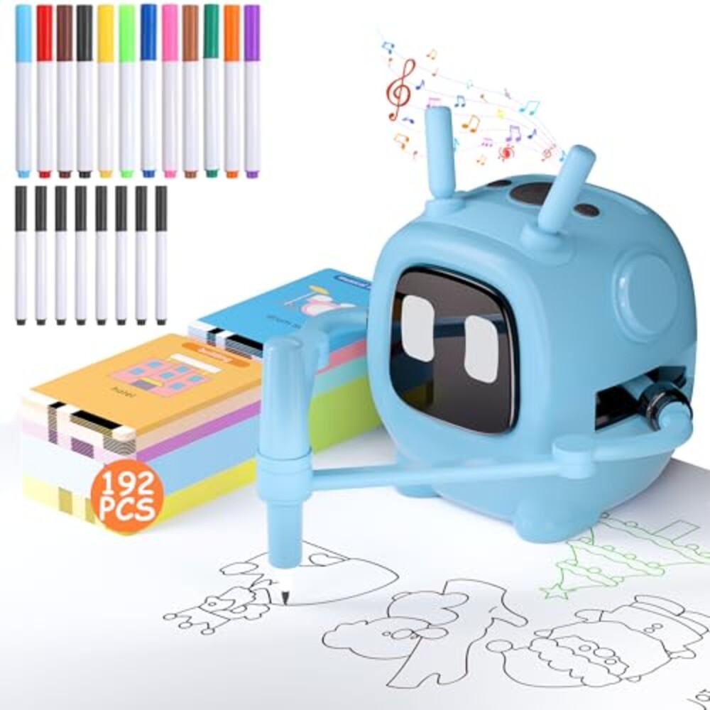Drawing Robot for Kids with 192 Cards, L