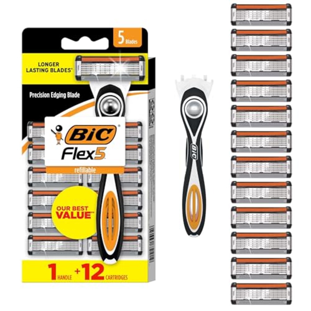 BIC Flex 5 Mens Refillable 5-Blade Razor